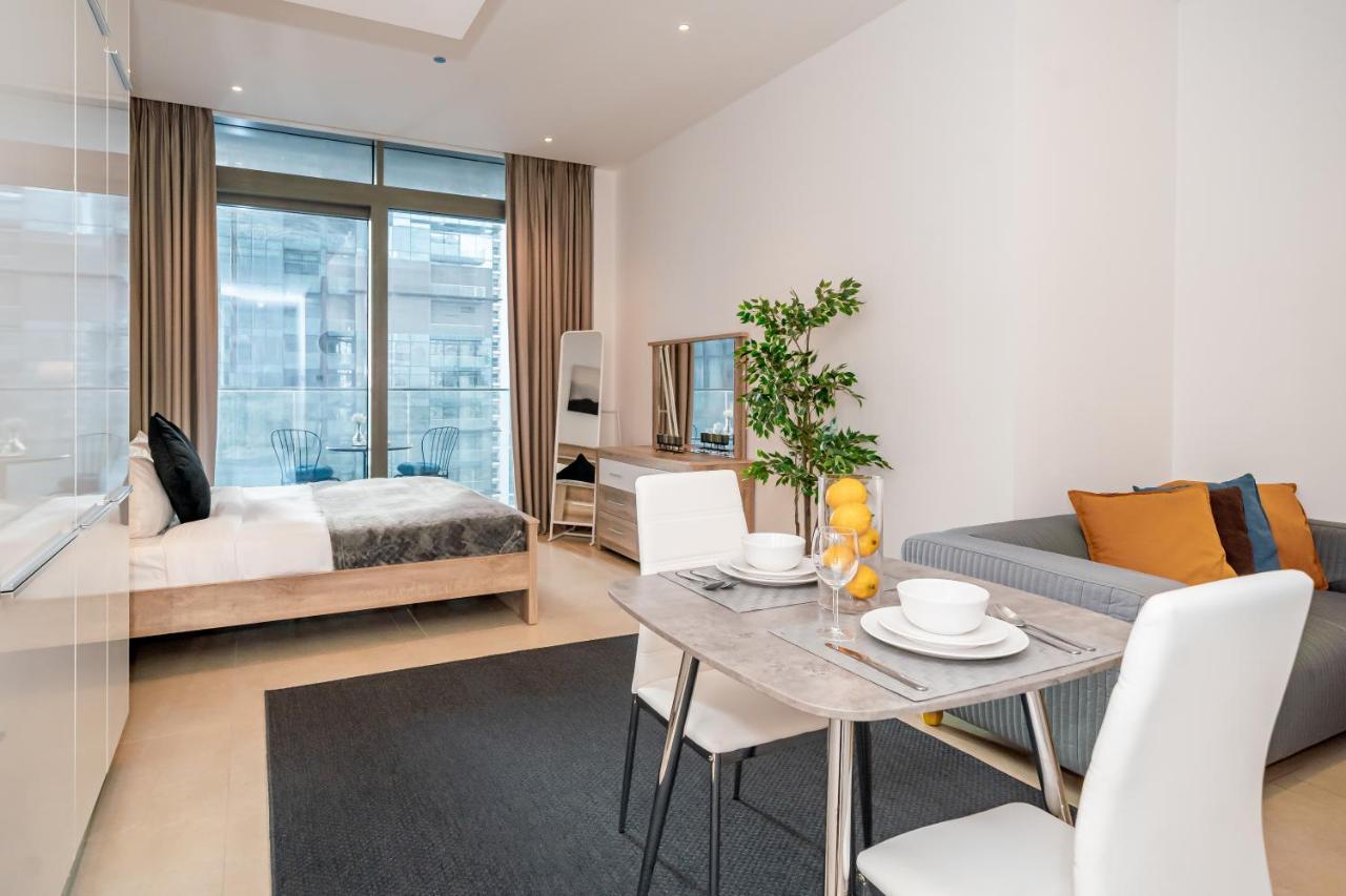 Higuests - Unique Studio With Stunning Panoramic Marina Views Dubái Exterior foto